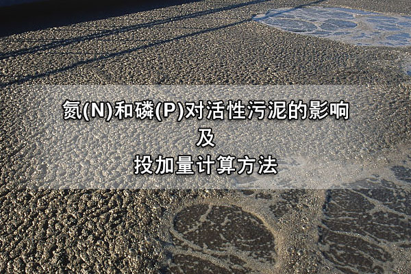 氮(N)和磷(P)对活性污泥的影响及投加量计算方法
