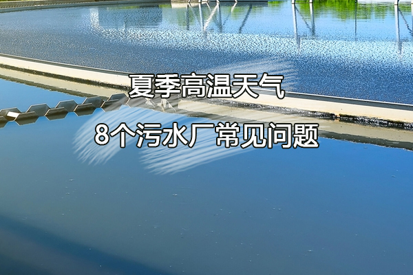 夏季高温天气，8个污水厂常见问题